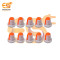 Orange color Potentiometer knob Rotary switch cap pack of 10pcs